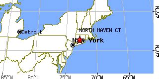 North Haven, Connecticut (CT) ~ population data, races, housing & economy