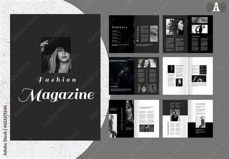 Fashion Magazine Template Stock Template | Adobe Stock