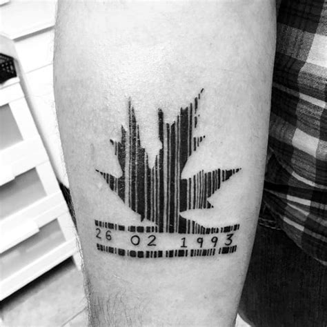 30 Barcode Tattoo Designs For Men - Parallel Line Ink Ideas