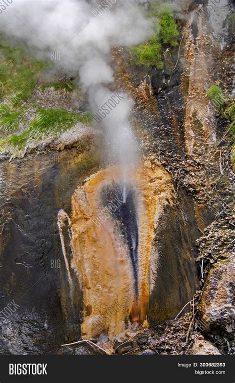 Steam Geysers. Frozen Image & Photo (Free Trial) | Bigstock