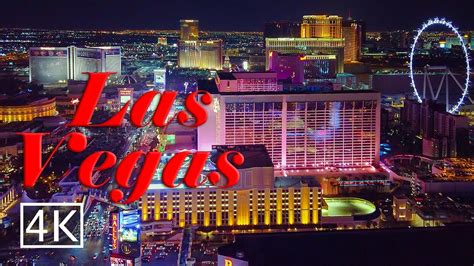 [4K] On top of Eiffel Tower - Las Vegas at Night - YouTube