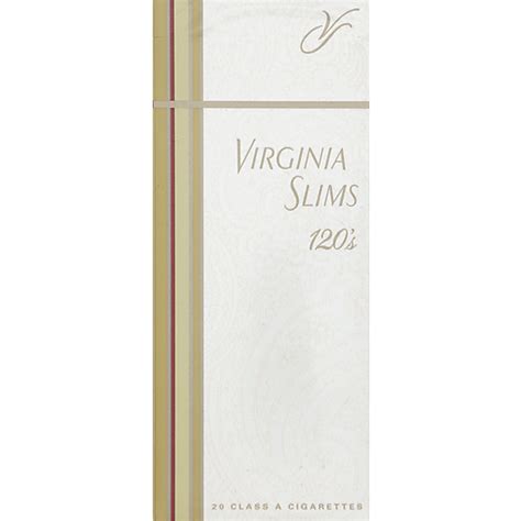 Virginia Slims Cigarettes, Class A, 120's, Gold Pack 20 Ea | Cigarettes ...