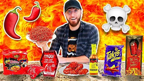 I Only Ate SPICY FOOD For 24 HOURS! *IMPOSSIBLE FOOD CHALLENGE* - YouTube