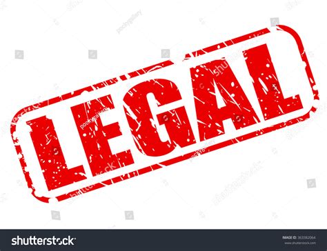 Legal Red Stamp Text On White Stock Vector (Royalty Free) 363382064 | Shutterstock