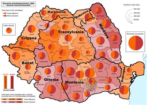 Romanian historical regions and the 2009 Presidential elections (1st ...