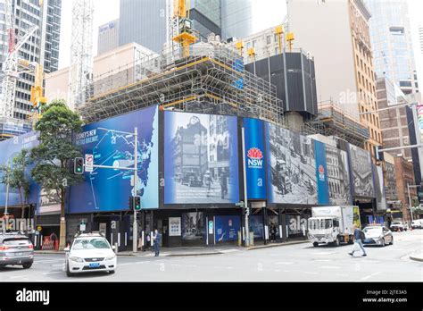 Sydney metro transport project construction in Sydney city centre ...