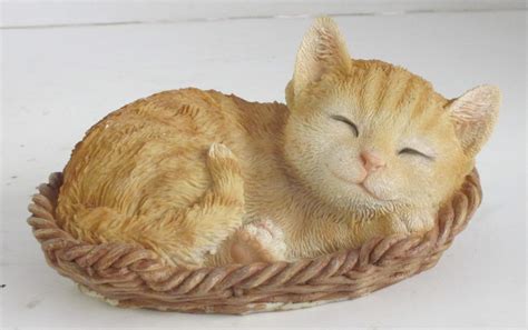 Kitten sleeping in basket - A-la-Mold Ornamental Concrete Molds