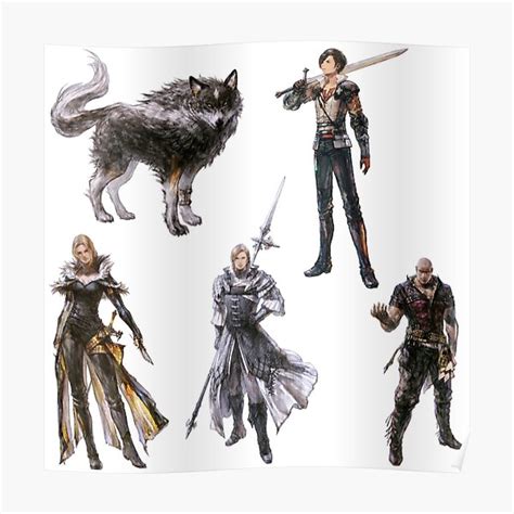 "Final Fantasy 16 XVI FFXVI FF16 Characters Pack" Poster for Sale by ...