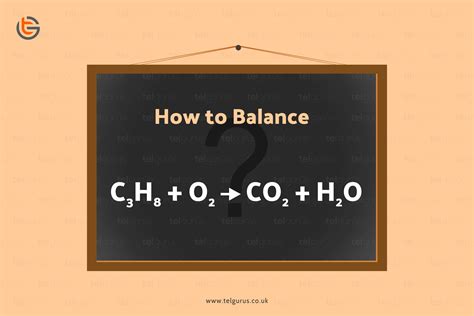 Balance the following equation: C3H8 + O2 -------> CO2 + H2O