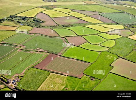 English agricultural fields Aerial view Stock Photo - Alamy