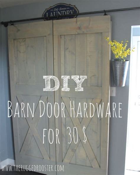 30$ Easy Sliding Barn Door Hardware | Diy barn door hardware, Diy sliding barn door, Door ...