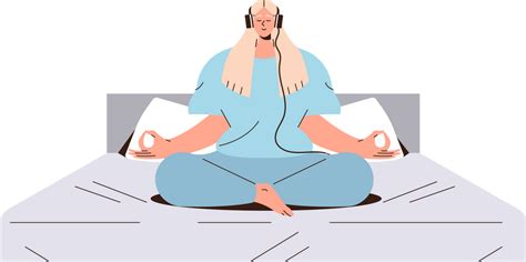 Premium Meditating Illustration pack from Gym & Fitness Illustrations