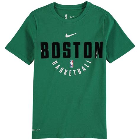 Nike Boston Celtics Youth Kelly Green Elite Practice Performance T-Shirt