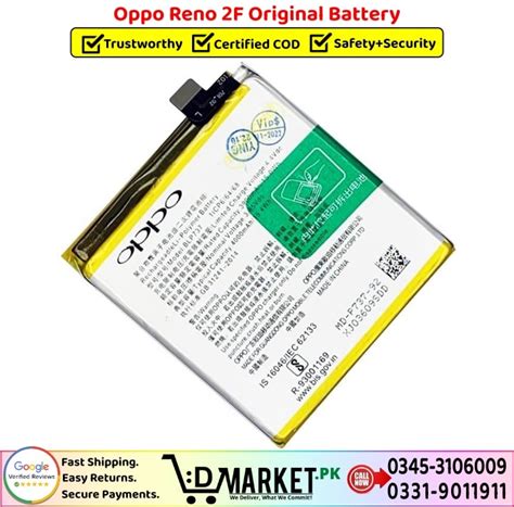 Oppo Reno 2F Original Battery Price In Pakistan | Fast+Secure!