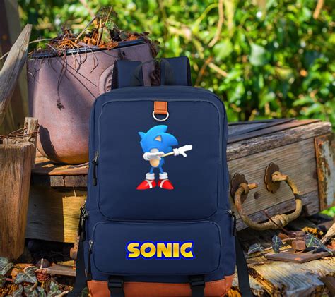 Large Sonic Print Backpack Kids Backpack Vacation Bag Sonic - Etsy