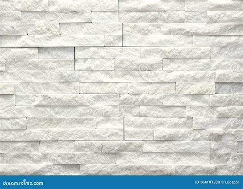 Cladding Wall Made of White Quartz Bricks. Background and Texture Stock ...