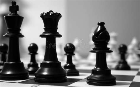 Black Chess Pieces stock image. Image of pawn, squares - 5636115