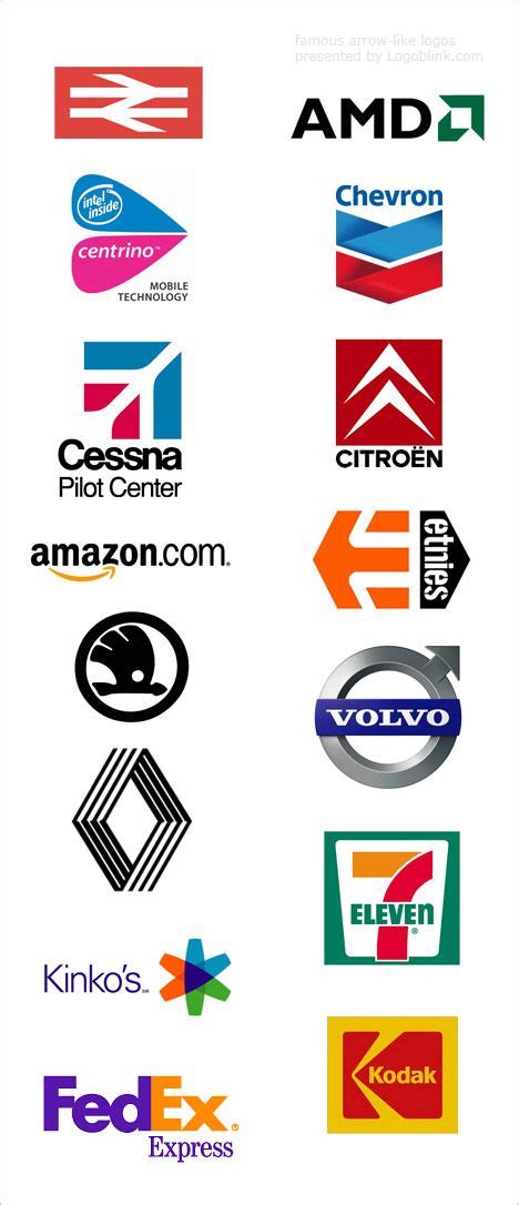 15 famous arrowlike logos - Logoblink.com