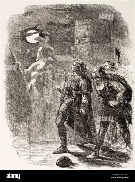 Illustration from Hamlet by William Shakespeare. Hamlet, Horatio and ...