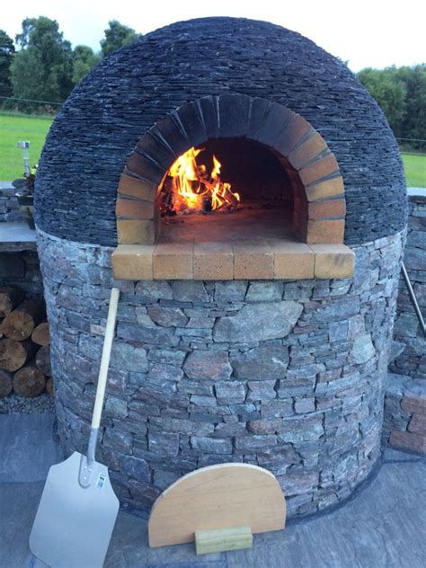 Pizza oven with slate roof, achilty stone, highlands of Scotland Stone Pizza Oven, Stone Oven ...