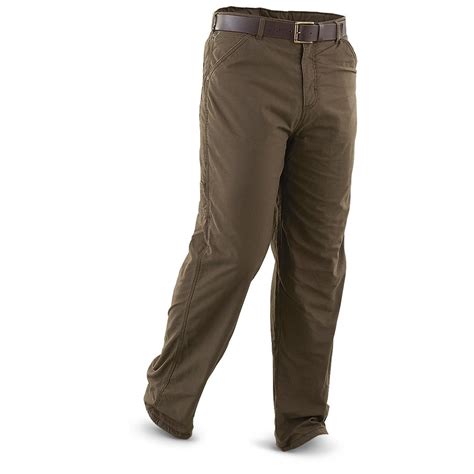 Smith's Workwear™ 30" Inseam Fleece - lined Canvas Pants, Coffee - 210078, Jeans & Pants at ...