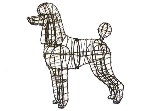 Our Poodle dog garden topiary sculpture is from Braun and is available as a wire, mossed or ...