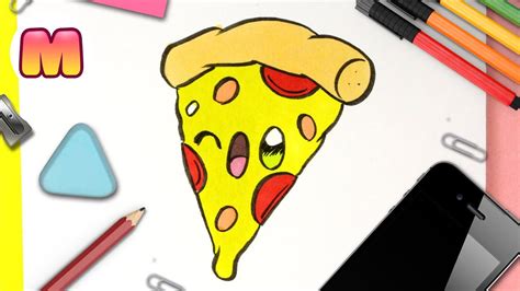 COMO DIBUJAR UNA PIZZA KAWAII - dibujos faciles kawaii - Aprende a ...