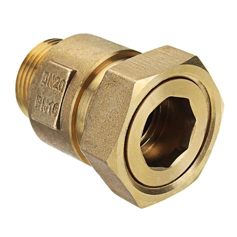 TMOK TK402 Brass Water Meter Check Valve Straight Telescopic Special ...