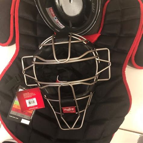 Nike Pro Catchers Gear Adult 16” Black And Red | SOLD | Baseball ...