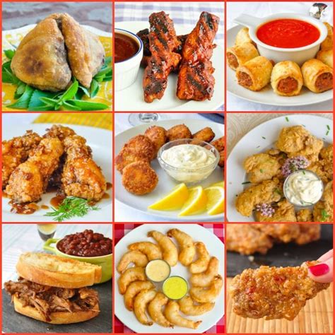 45 Great Party Food Ideas - from sticky wings to elegant hors d'ouevres!