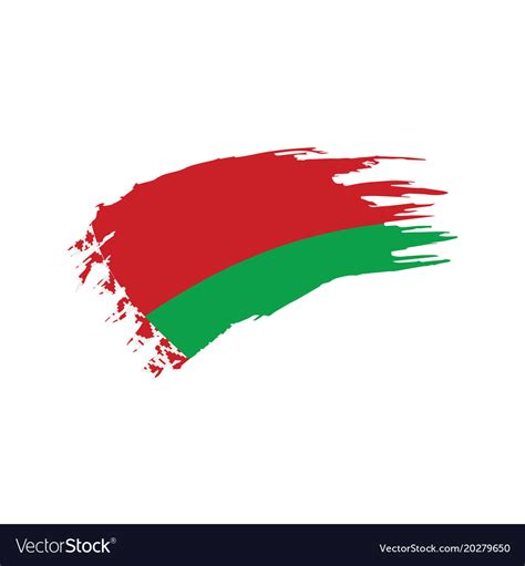 Belarus flag Royalty Free Vector Image - VectorStock