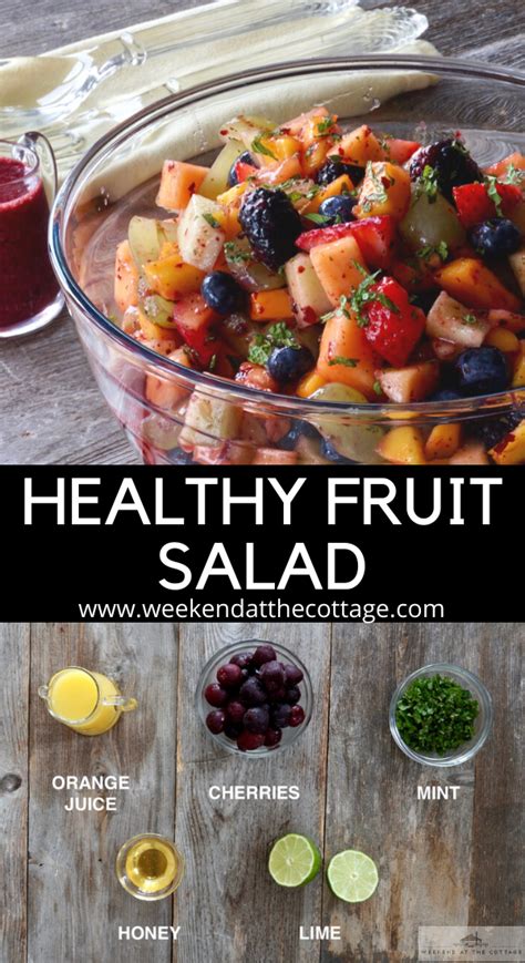 Healthy Fresh Fruit Salad - Weekend at the Cottage