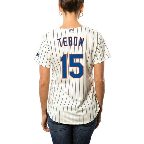 Tim Tebow New York Mets Majestic Women's Home Cool Base Player Replica Jersey - White - Fanatics.com