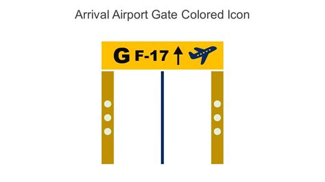 Arrival Airport Gate Colored Icon In Powerpoint Pptx Png And Editable ...