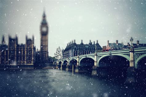 Christmas Snow In London Photograph by Alexsl - Fine Art America