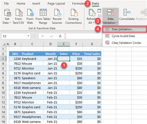 Create an Input Message (Data Validation) in Excel & Google Sheets - Automate Excel