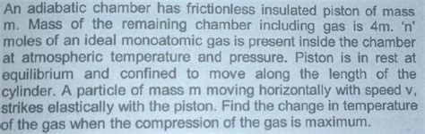 Find the change in temperature during adiabatic compression