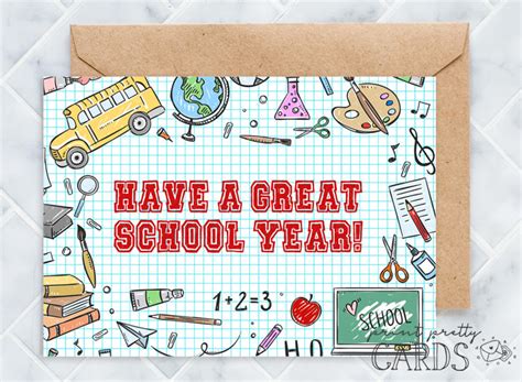 Free Printable Back to School Cards | Print Pretty Cards