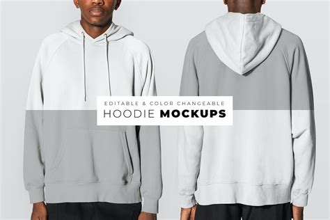 Download premium psd / image of Editable hoodie mockup psd template for ...