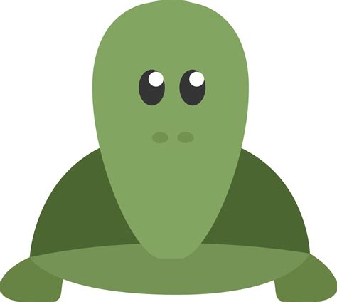 Green turtle, illustration, vector, on a white background. 13503971 ...