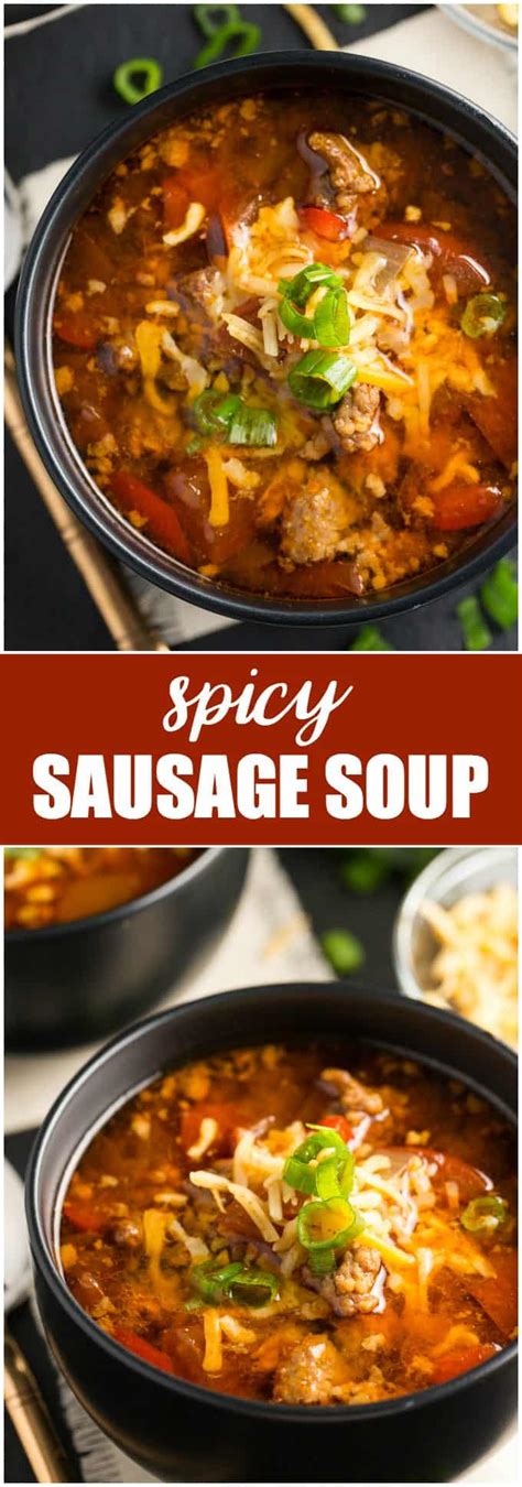 Spicy Sausage Soup Recipe - Simply Stacie