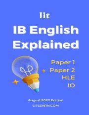 Mastering IB English: Paper 1 & Paper 2 Guide | Course Hero