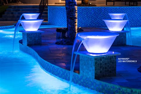 LED WaterBowls and LED Sheers Add Wow Factor Like Nothing Else - PoolPro