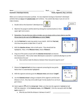 Geometer's Sketchpad Activities by Caleb Wiles | TpT