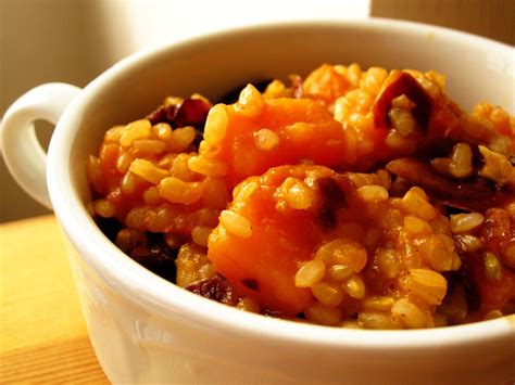 BROWN RICE RISOTTO WITH WINTER SQUASH