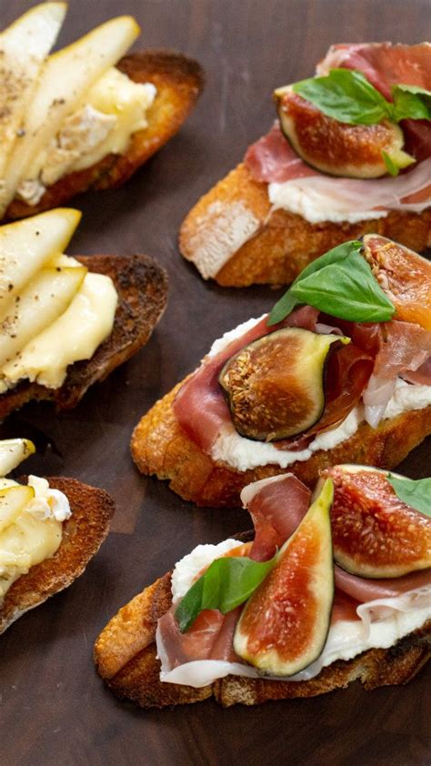 3 easy crostini appetizers to make for a party | Crostini appetizers, Crostini toppings, Food