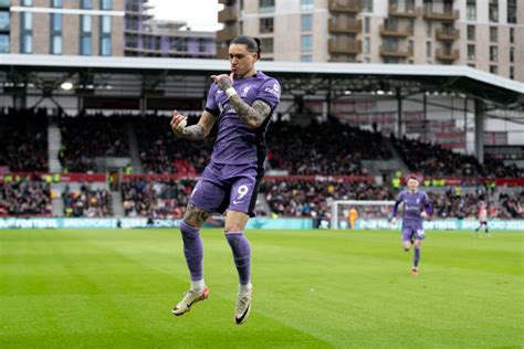 Darwin Nunez shares six-word Instagram post after being taken off at half-time against Brentford ...