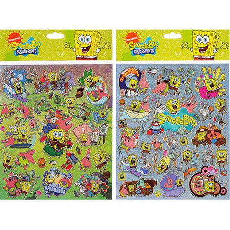 Spongebob Authentic Licensed 12 Sheets of Stickers