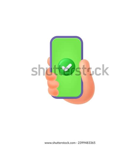 Green Check Mark Yes Symbol 3d Stock Vector (Royalty Free) 2399483365 ...