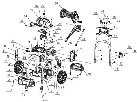 GREENWORKS Pressure Washer Parts, Breakdown & Owners Manual